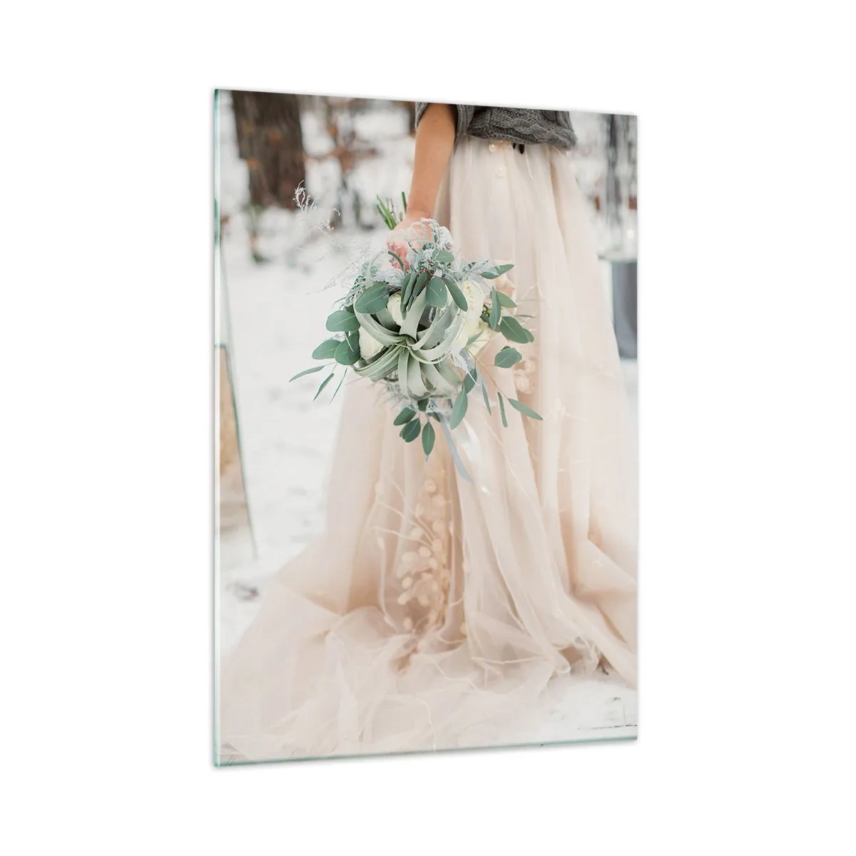 Quadro em vidro - E viveram felizes para sempre - 50x70 cm