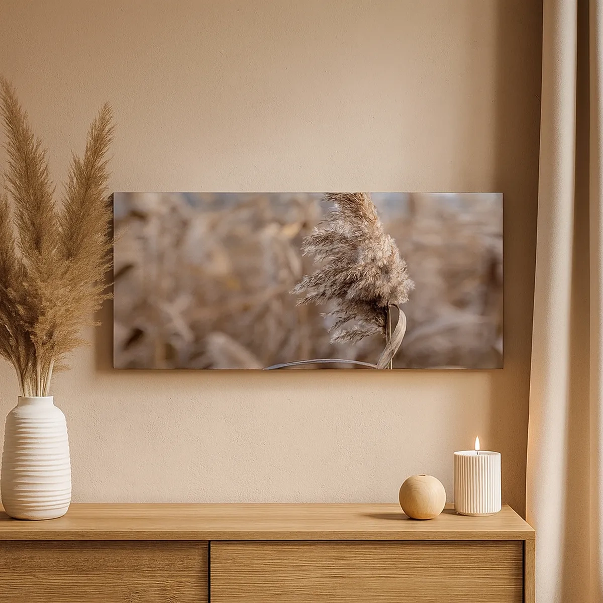 Quadro em tela - É hora de voar com o vento - 30x30 cm