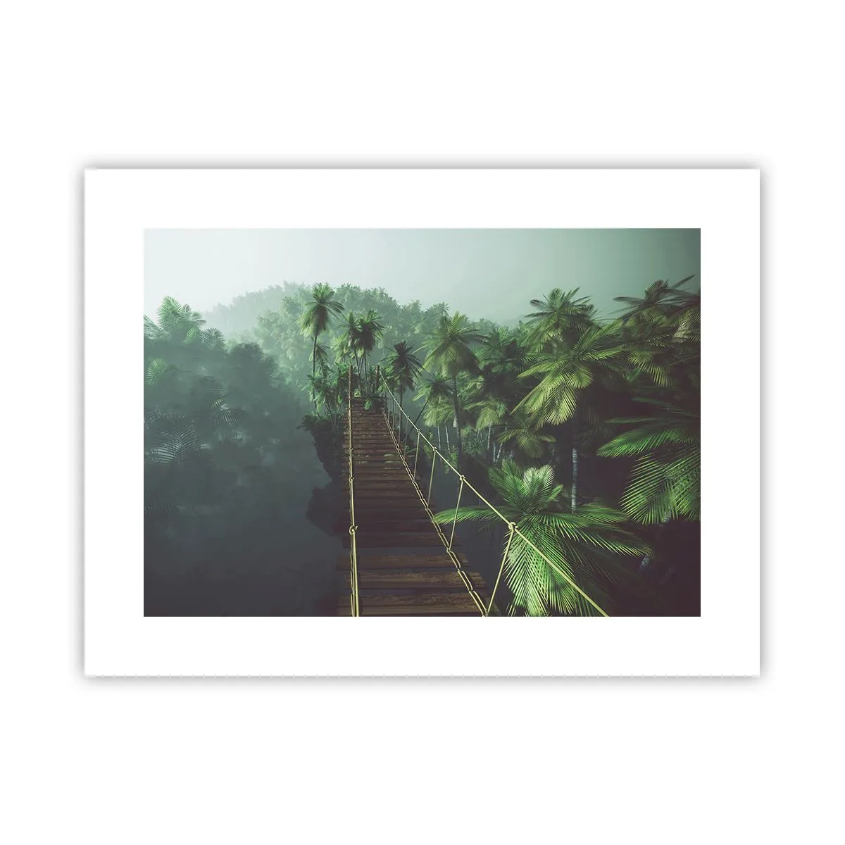 Pôster - Sobre o verde fervente - 40x30 cm