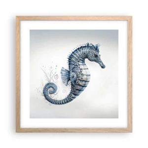 Pôster com moldura de carvalho claro - Uma piada sutil da natureza - 40x40 cm