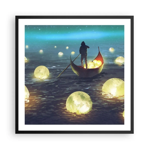 Pôster com moldura preta - Coisas com as quais os filósofos nunca sonharam - 60x60 cm