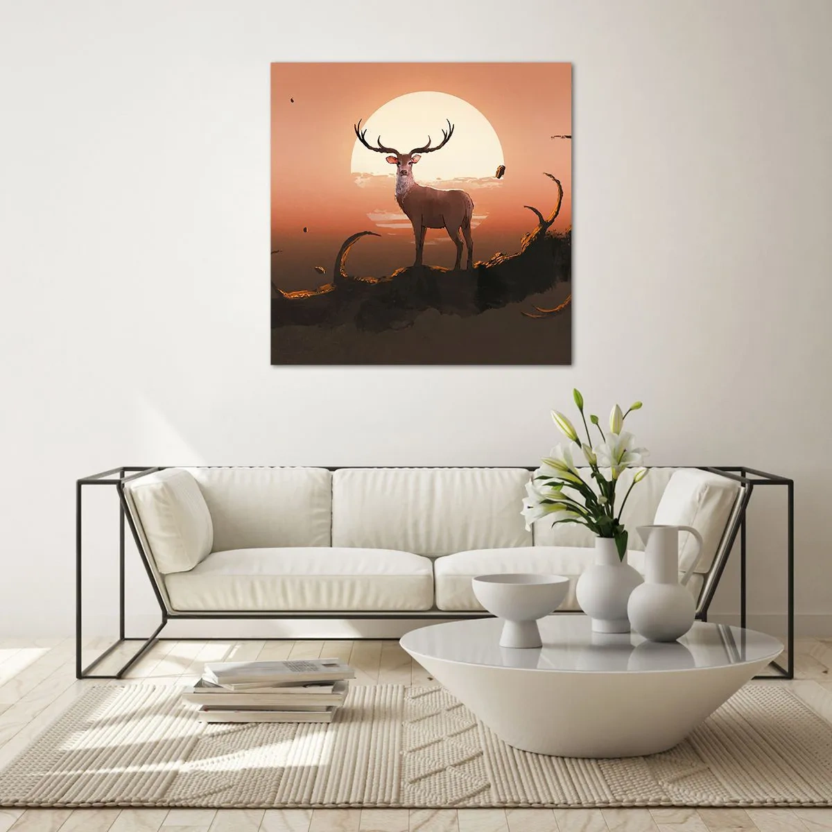 Quadro em vidro - Esta noite é diferente de qualquer outra - 70x70 cm