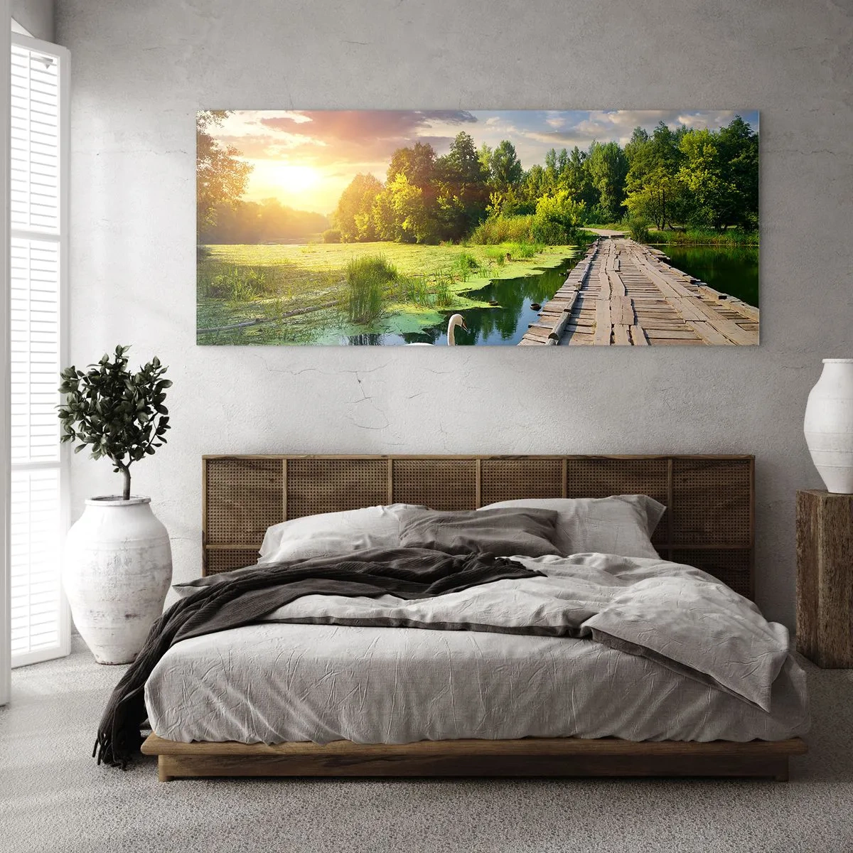 Quadro em vidro - Verão em todos os lugares - 100x40 cm