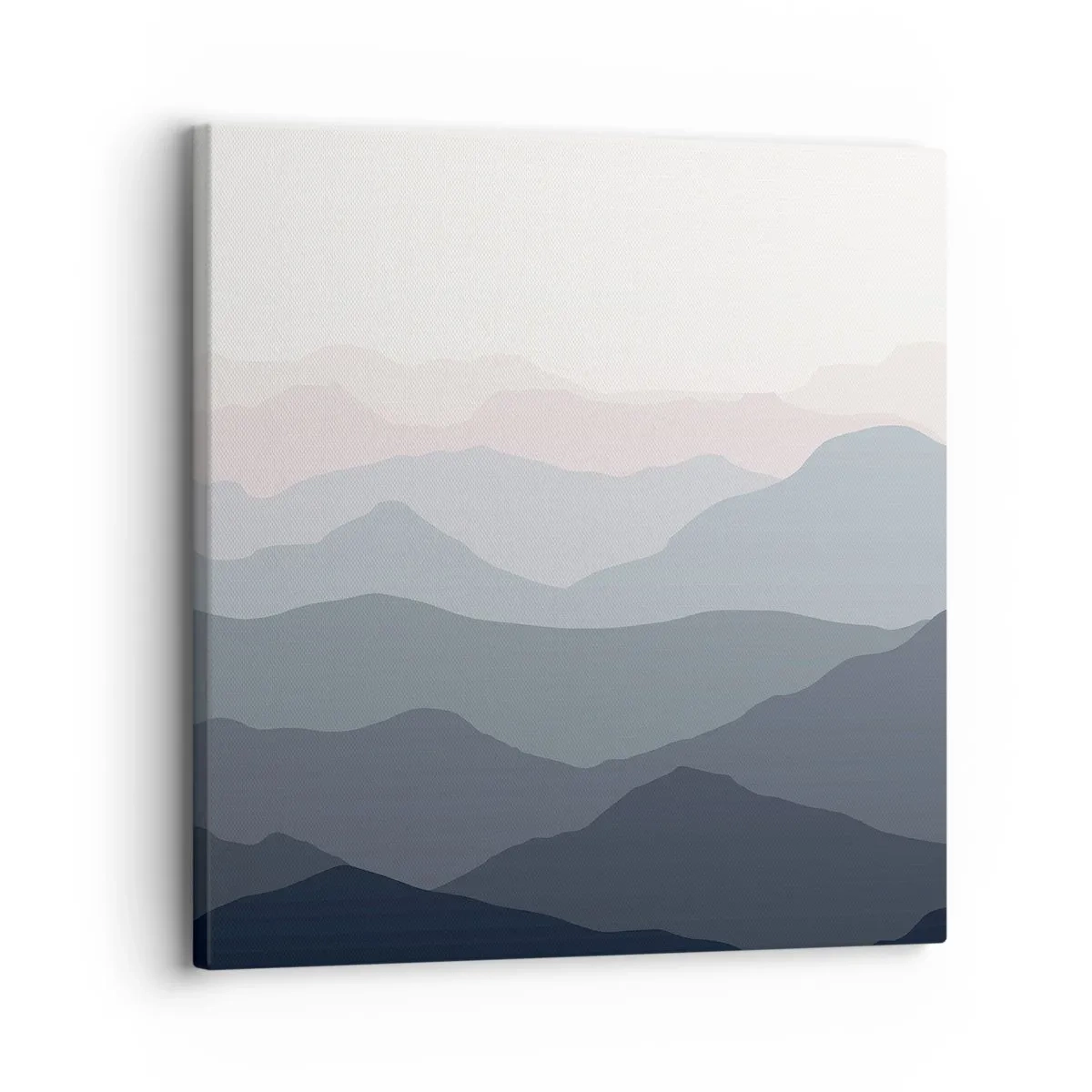Quadro em tela - Ondas de montanha - 30x30 cm