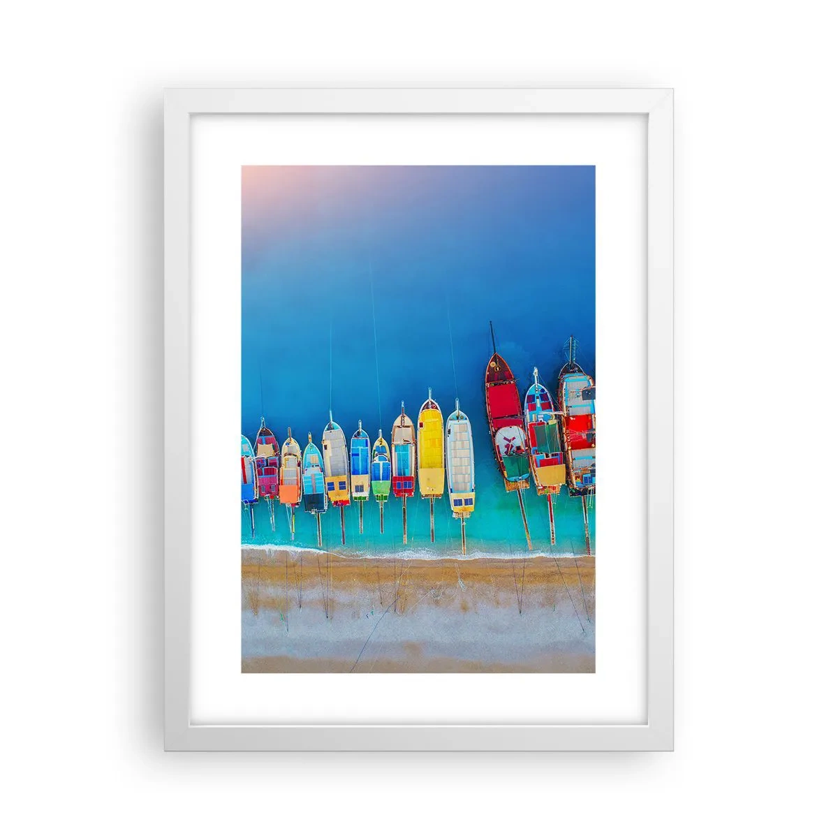 Pôster em moldura branca - Vista panorâmica - 30x40 cm