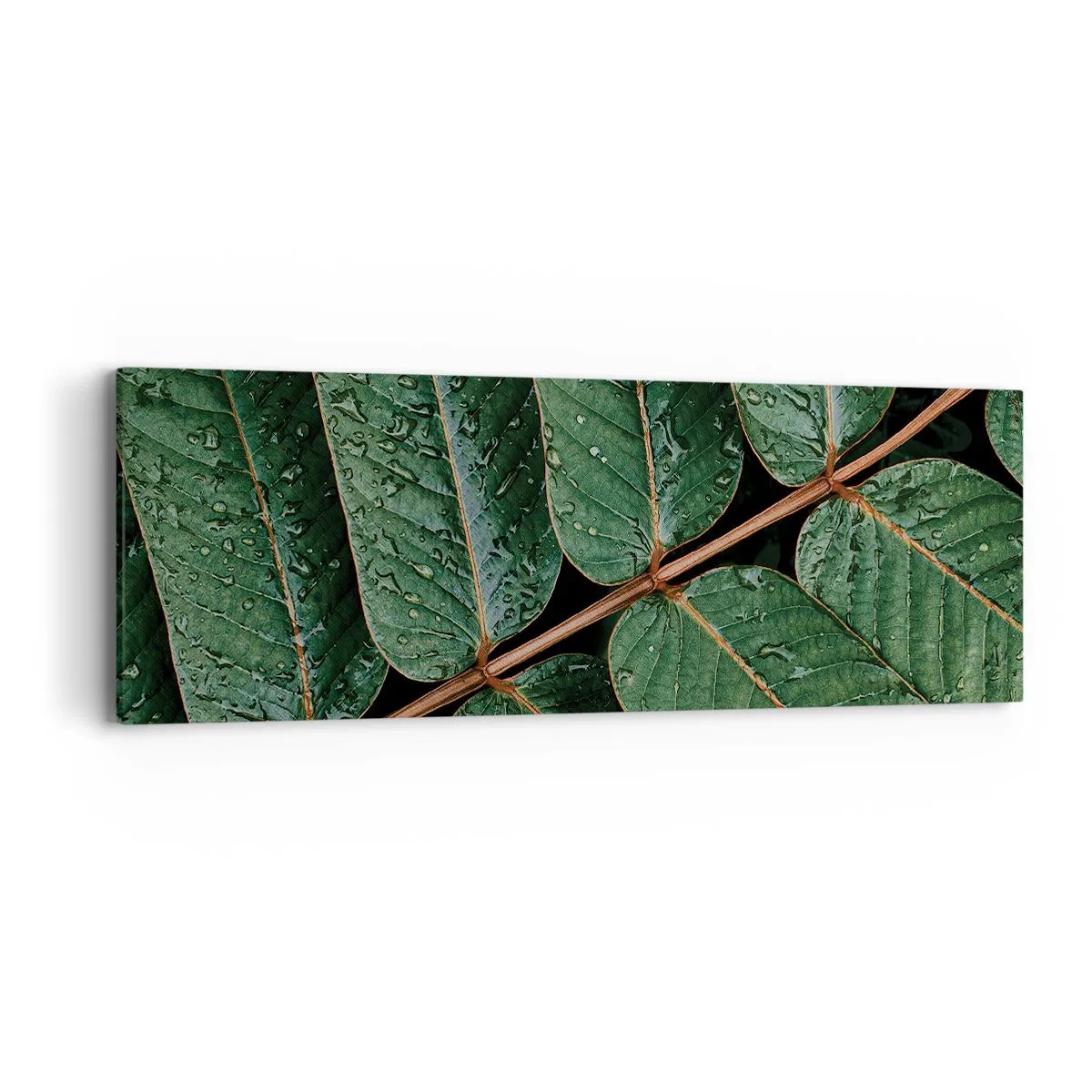 Quadro em tela - Num ritmo verde - 90x30 cm