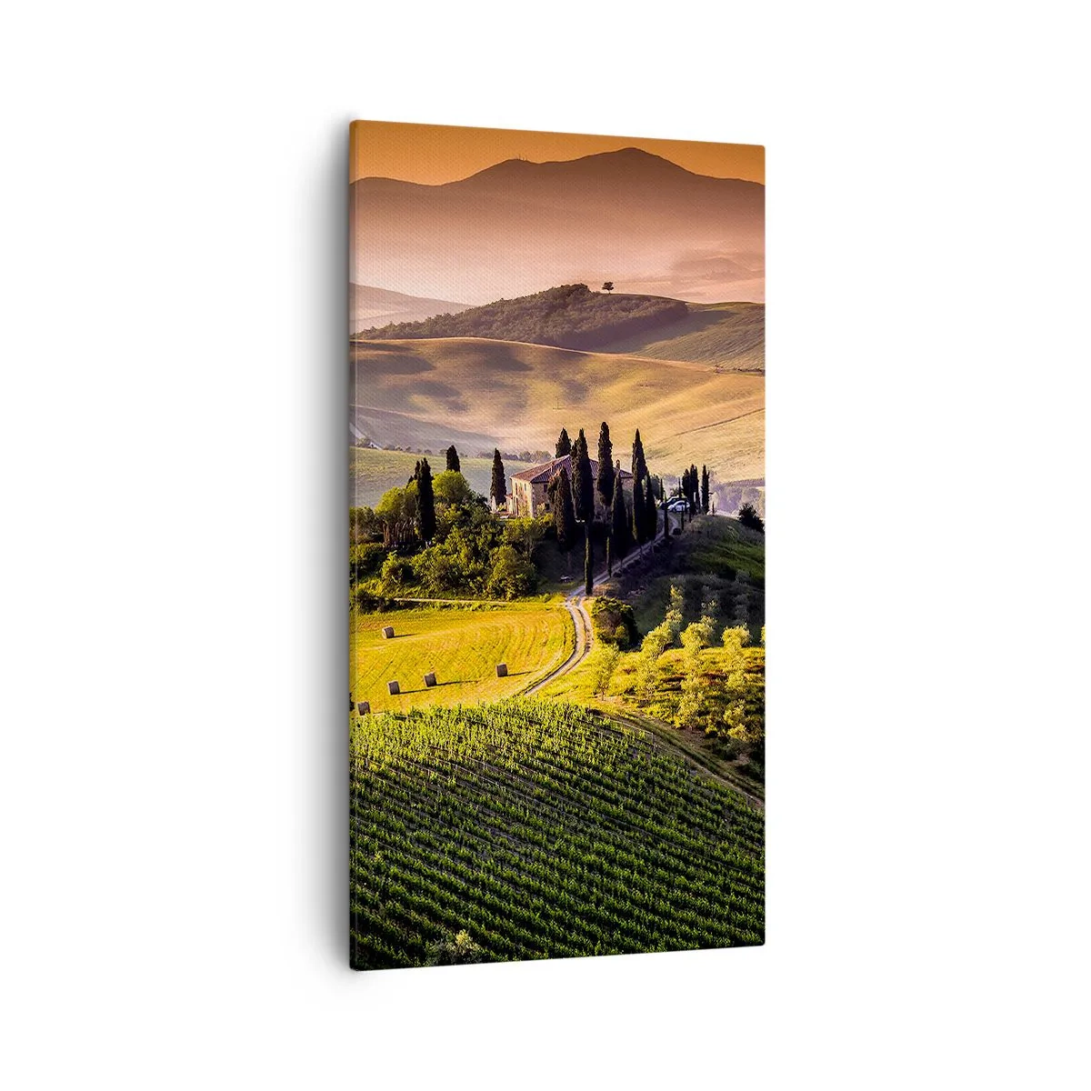 Quadro em tela - Arcádia - Paisagem toscana - 55x100 cm