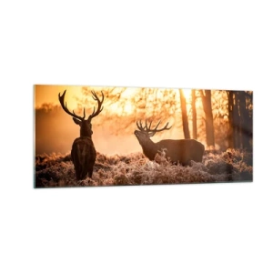 Quadro em vidro - O sonho do caçador - 100x40 cm