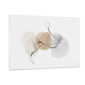 Quadro em vidro - Contas ao vento - 120x80 cm