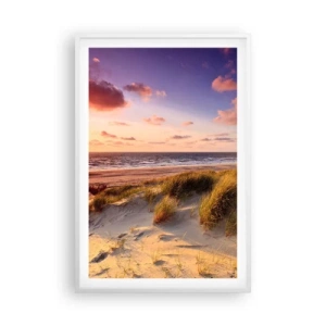 Pôster em moldura branca - Ar com cheiro de verão - 61x91 cm