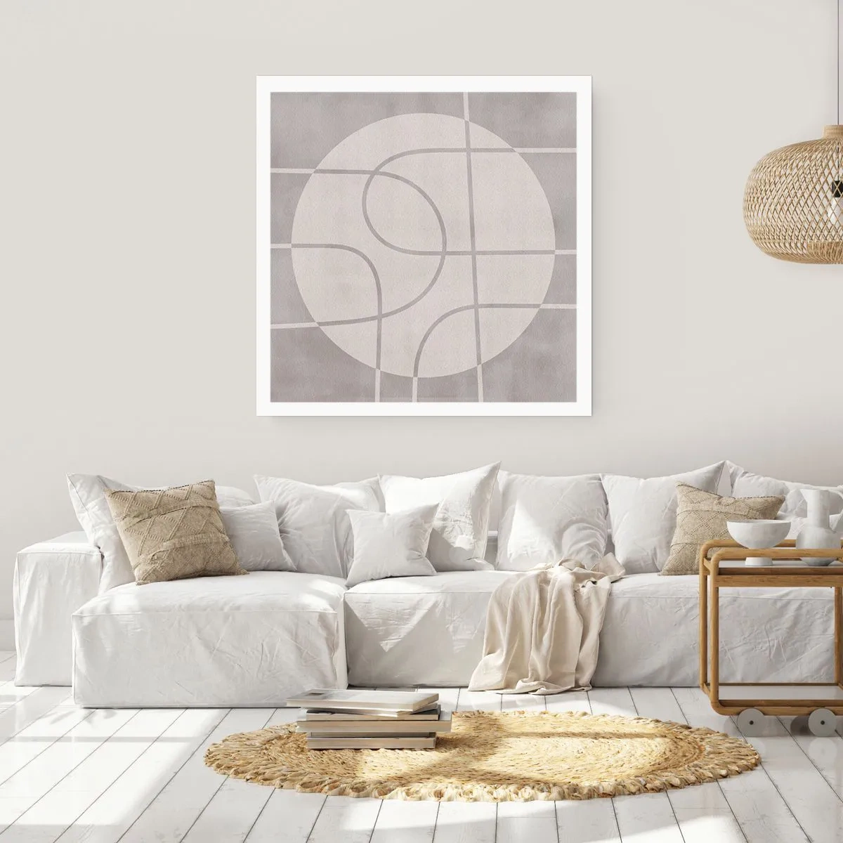 Pôster - Circular e direto - 50x50 cm