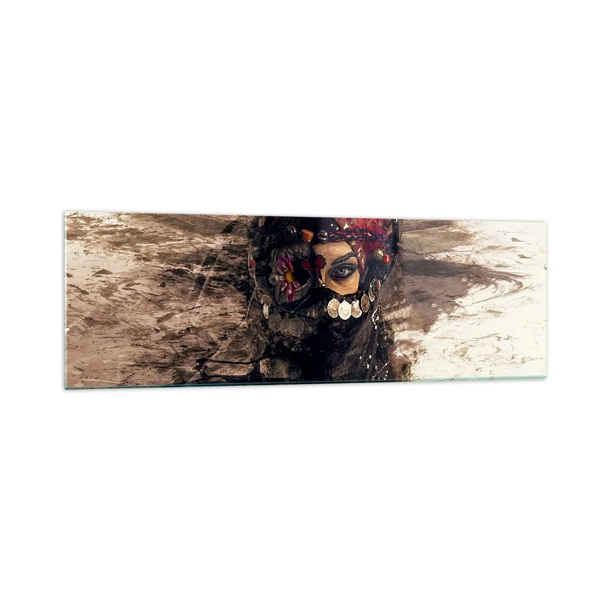 Quadro em vidro - Perturbador, para dizer o mínimo - 160x50 cm