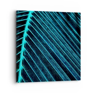 Quadro em tela - Textura verde - 30x30 cm