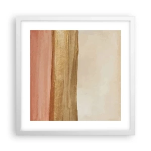 Pôster em moldura branca - Composição vertical - 40x40 cm