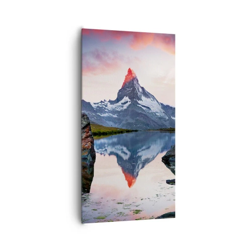 Quadro em tela - O coração das montanhas é quente - 65x120 cm