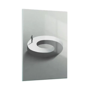 Quadro em vidro - Seja inteligente - 50x70 cm