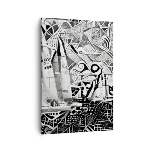 Quadro em tela - Entre as ondas - 70x100 cm