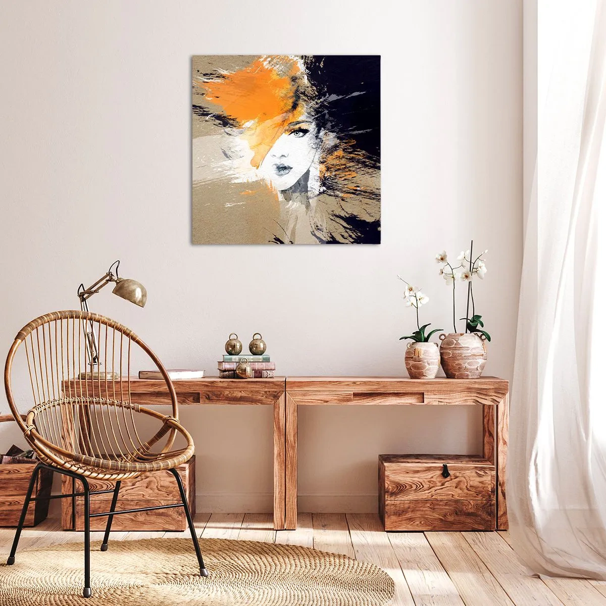 Quadro em tela - E fez-se a luz - 30x30 cm