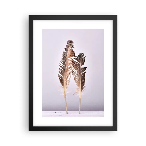 Pôster com moldura preta - Contra o nada - 30x40 cm