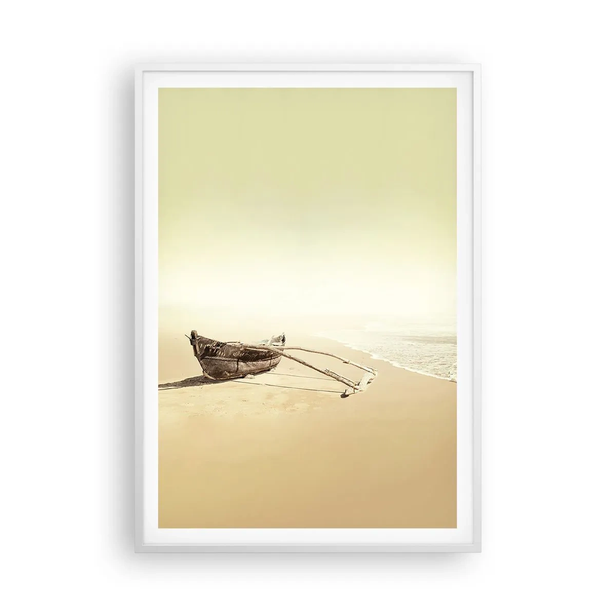 Pôster em moldura branca - Memória dos mares do sul - 70x100 cm