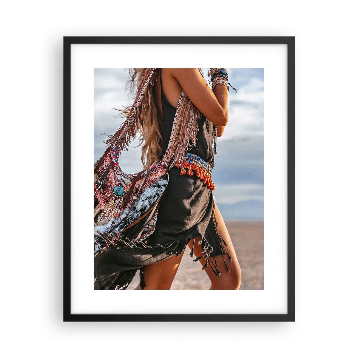 Pôster com moldura preta - Namorada do Xamã - 40x50 cm