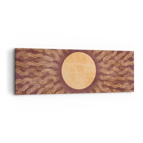 Quadro em tela - Ícone do sol - 90x30 cm