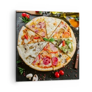 Quadro em tela - Gama de sabores - 60x60 cm