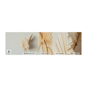 Amostra de papel de parede autocolante Deluxe Sticker - Quando precisas de alívio - Brilhante, Minimalismo, Folha - 100x30 cm