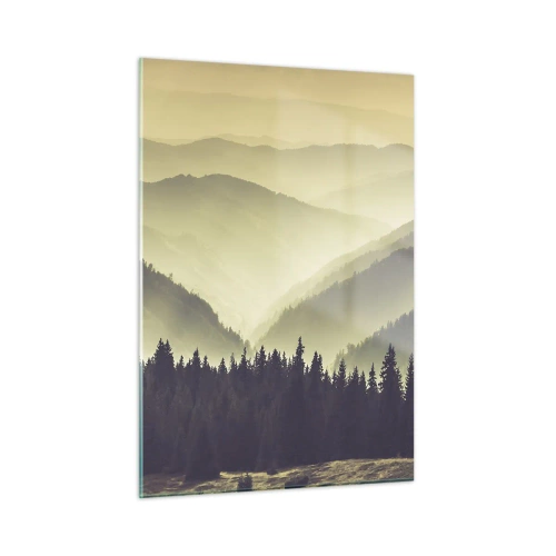 Quadro em vidro - Atrás das sete montanhas... - 50x70 cm