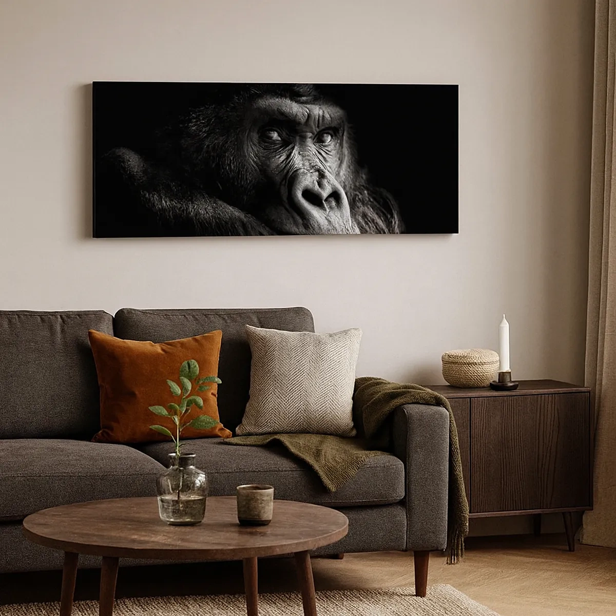 Quadro em tela - E para que é que estás a olhar? - 30x30 cm