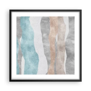 Pôster com moldura preta - Um estudo de proximidade - 50x50 cm