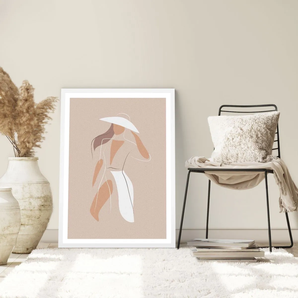 Pôster em moldura branca - A moda é diversão - 40x50 cm