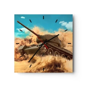 Relógio de parede - Relógio em vidro - Imbatível - 40x40 cm