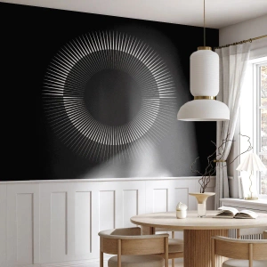 Papel de Parede Autocolante Deluxe Sticker - Sol preto - Escuro, Sol, Roda - 200x140 cm