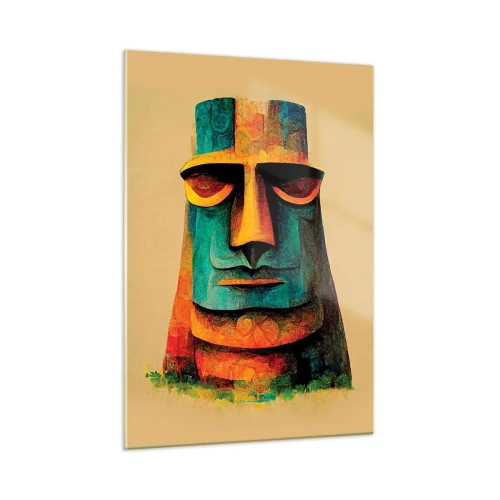 Quadro em vidro - Escultórico e simpático - 50x70 cm