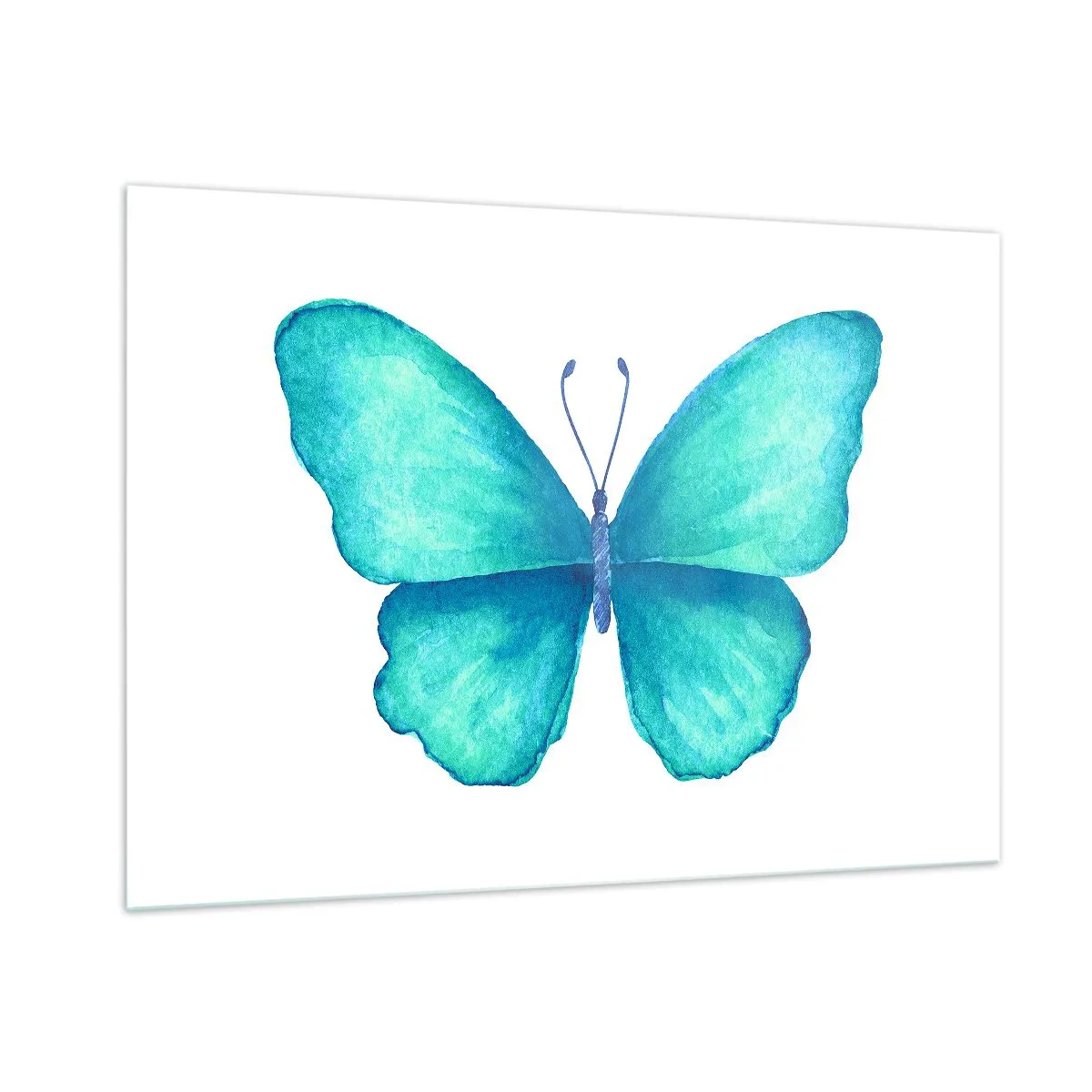 Quadro em vidro - Turquesa por natureza - 100x70 cm