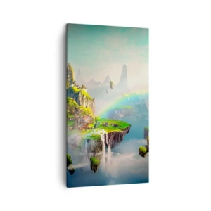Quadro em tela - Meio do céu - as ilhas felizes - 45x80 cm