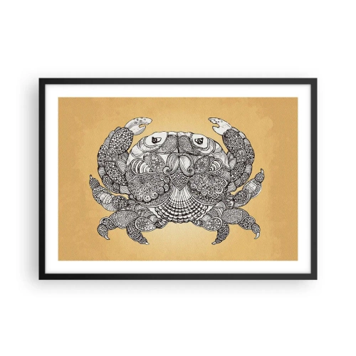 Pôster com moldura preta - Contos do Sr. Caranguejo - 70x50 cm