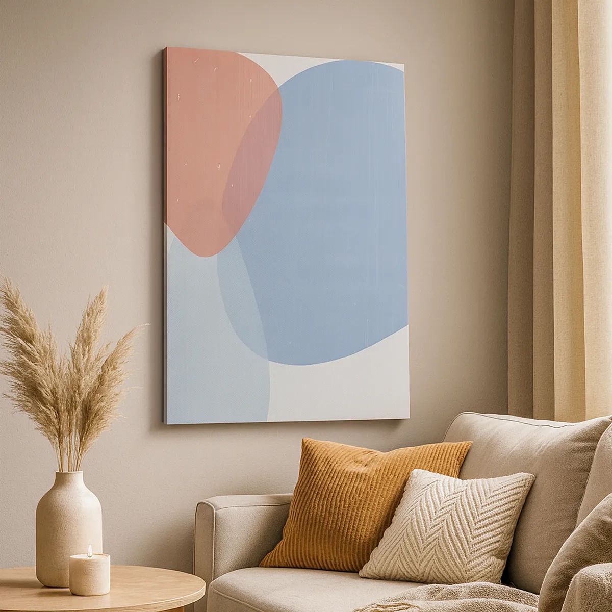 Quadro em tela - Relacionamentos pastel - 50x70 cm