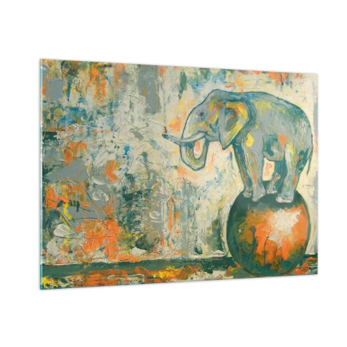 Quadro em vidro - Viva o circo! - 100x70 cm