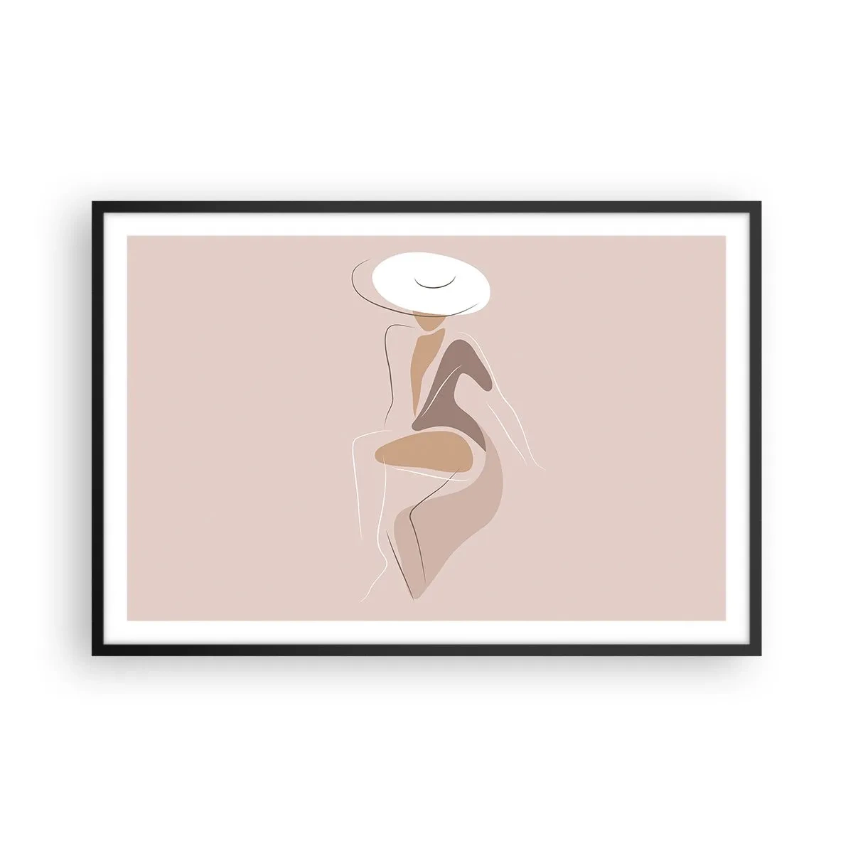 Pôster com moldura preta - Ser uma dama - 91x61 cm