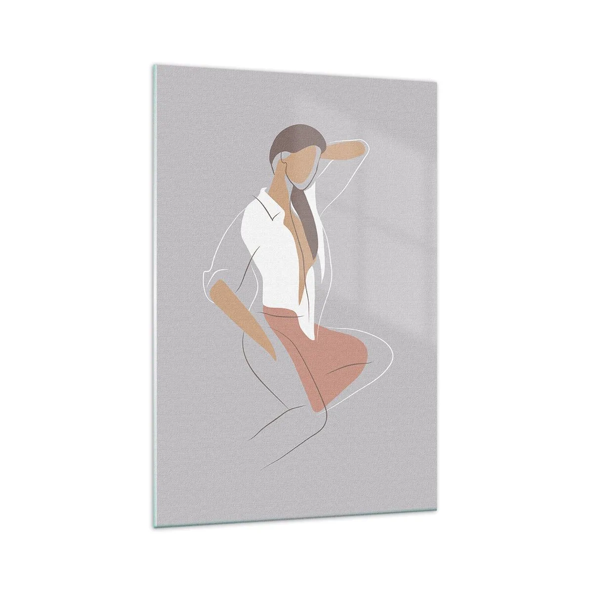 Quadro em vidro - O esboço do encanto - 70x100 cm