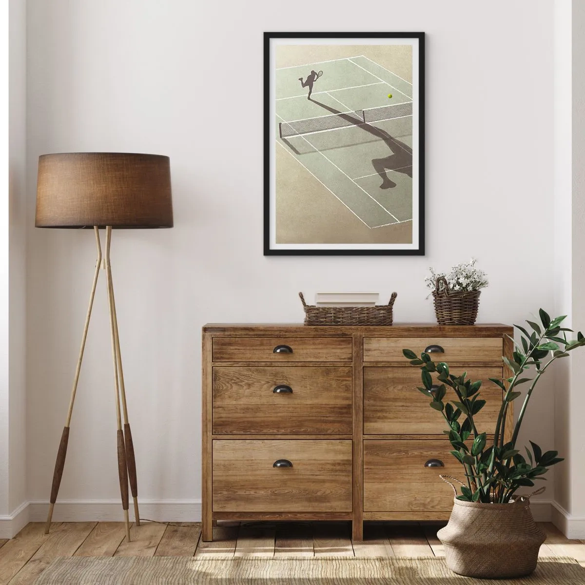 Pôster com moldura preta - Supera-te - 70x100 cm