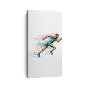 Quadro em tela - A vida é uma corrida - 45x80 cm