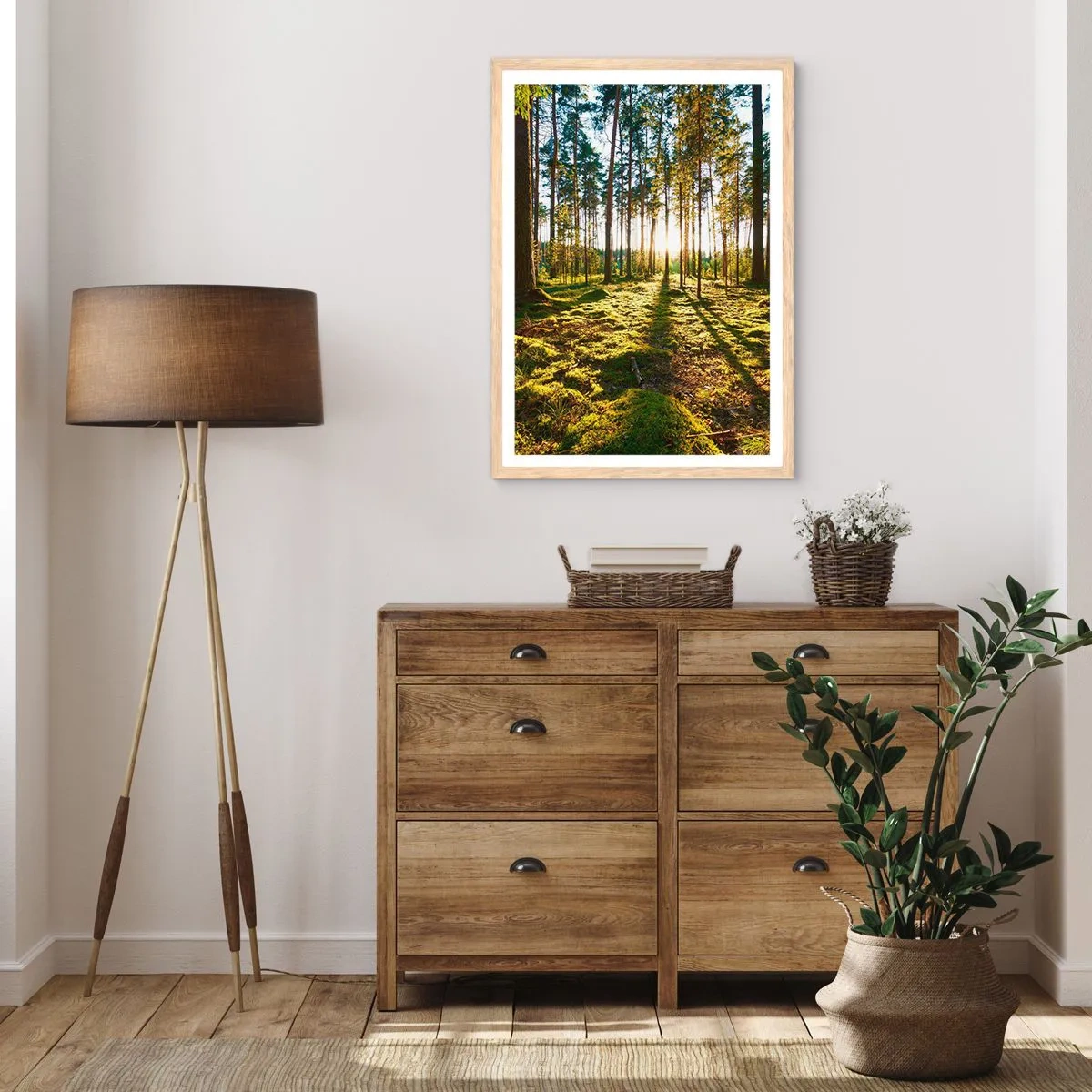 Pôster com moldura de carvalho claro - ...Além das sete florestas - 50x70 cm