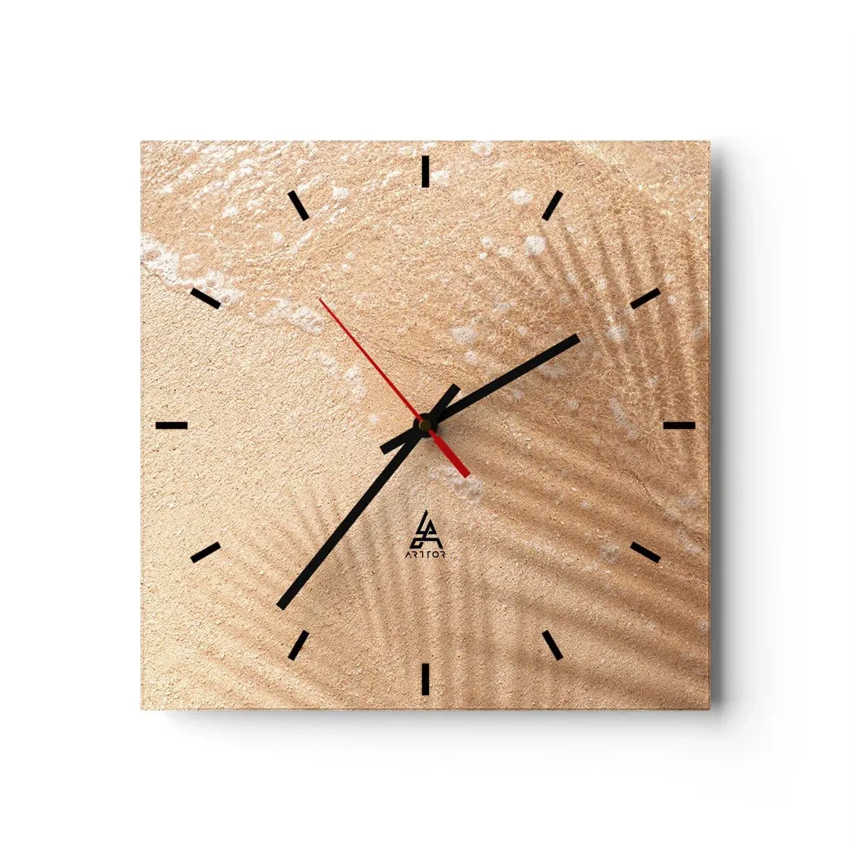 Relógio de parede - Relógio em vidro - A sombra de um verão quente - 30x30 cm