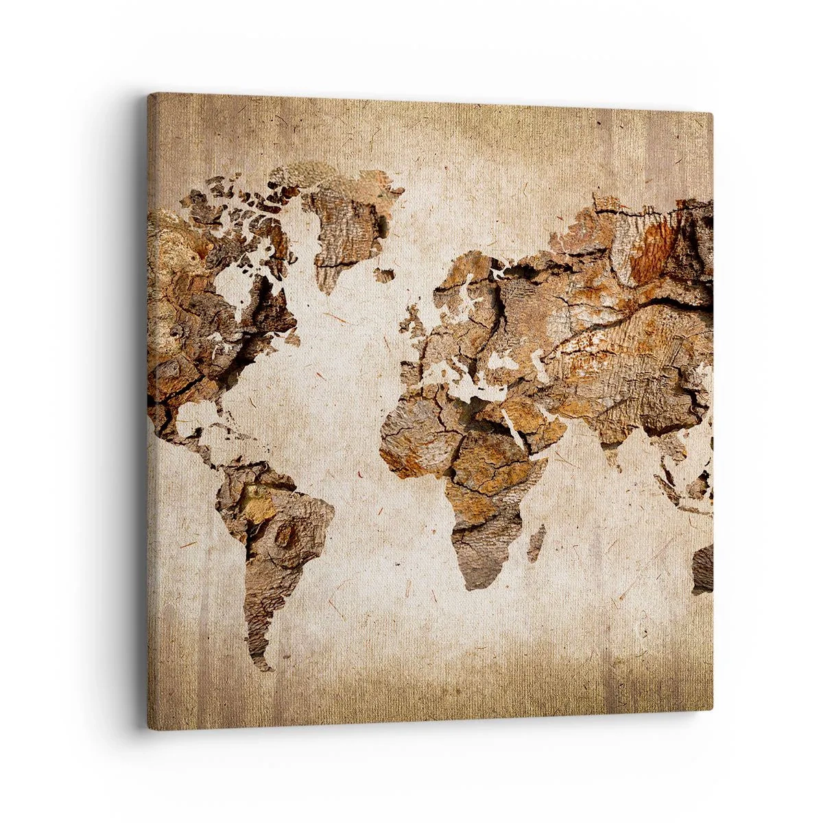 Quadro em tela - Descobrindo o o mundo - 40x40 cm