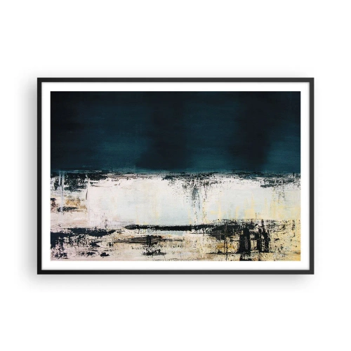 Pôster com moldura preta - Composição horizontal - 100x70 cm