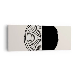 Quadro em tela - Meio a meio - 140x50 cm