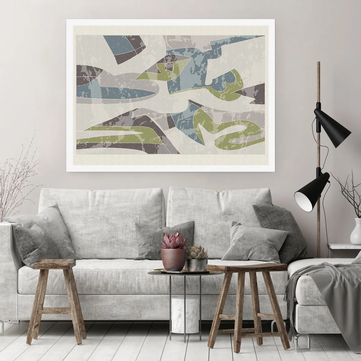 Pôster - Composição atrás do vidro - 91x61 cm